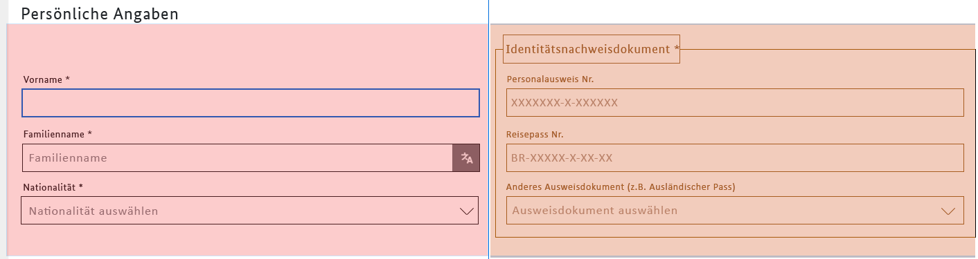 24 DP variation eingabefeldgruppen