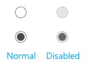 RadioButton Normal Disabled