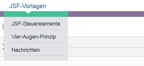 horizontale navigation submenu