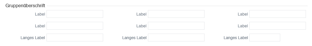 Formular Gruppierung3Spalten