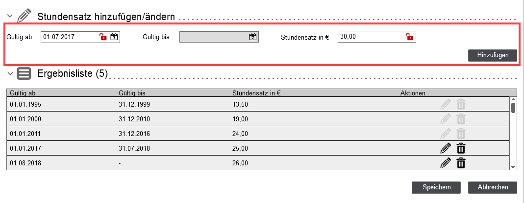 VierAugen Tabellenfeld Eintrag hinzufuegen