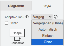 turn off adaptive colors